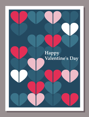 happy valentines day design, vector illustration eps10 graphicのイラスト素材
