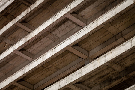 Modern concrete building structure under constructionの写真素材
