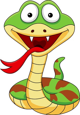Snake cartoon のイラスト素材