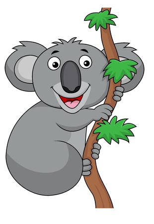 Koala cartoon のイラスト素材