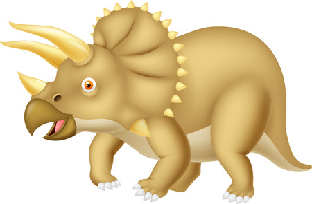 Triceratops cartoon のイラスト素材