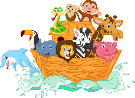 Noah s Ark cartoonのイラスト素材