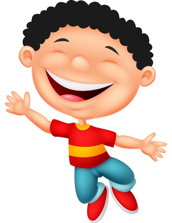 Happy boy cartoonのイラスト素材