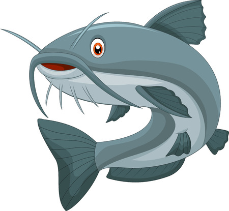 Cartoon catfishのイラスト素材