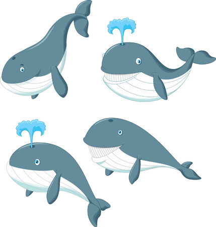 Cartoon whaleのイラスト素材