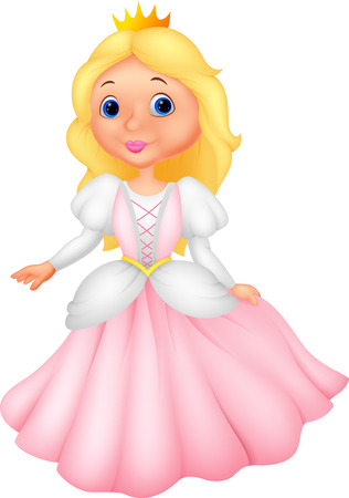 Cute princess cartoonのイラスト素材