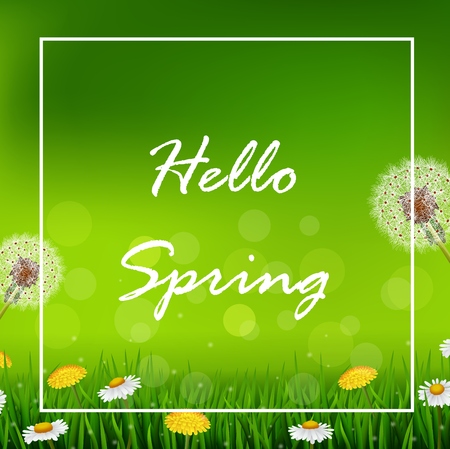 illustration of Beautiful Spring or summer season nature backgroundのイラスト素材