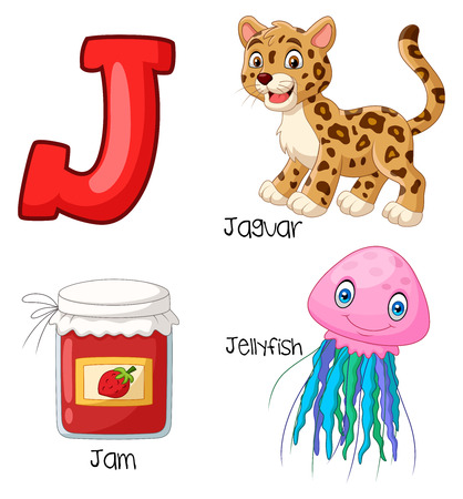 Vector illustration of J alphabetのイラスト素材