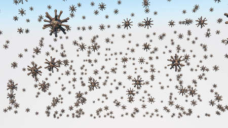 Imaginary air mines. 3d illustrationの写真素材