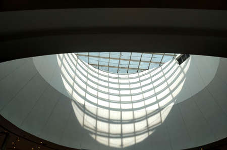 Shadow on ceiling of a roof