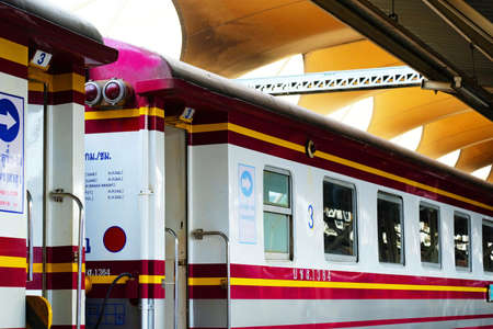 Train bogies at The Thai Railway Station 2