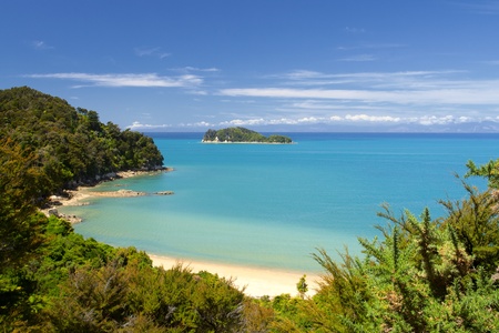 Beautiful New Zealand Landscape. Abel Tasman National Park, South Island.の写真素材