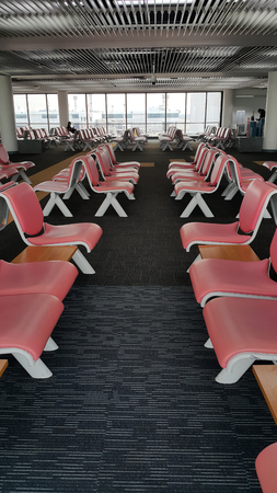 The passenger terminal in Don Muang international airport, Bangkokのeditorial素材