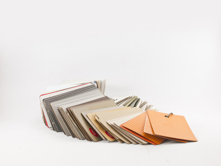 material chart on the white background