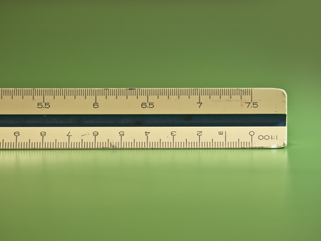The scale tool in green backgroundの写真素材