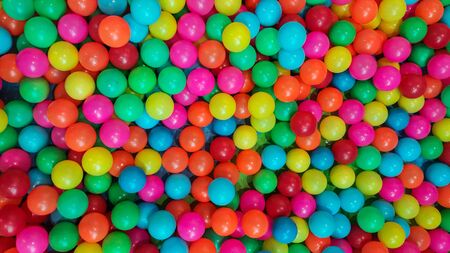 Colorful balls in an indoor amusement park.の写真素材