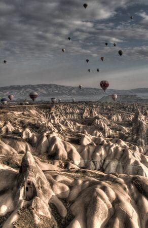 Balloons Over Cappadociaの写真素材