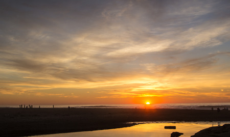 Sunset at the beach.の写真素材