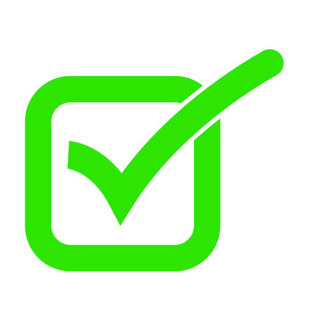 Check Mark Button icon vectorのイラスト素材