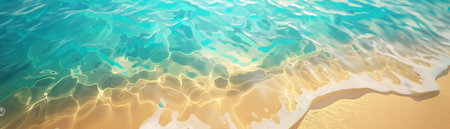Serene Beach Escape, Crystal Waters and Golden Sands Await Your Arrivalの素材
