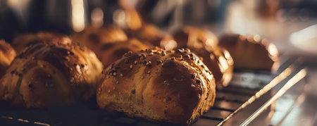 Delight in Easter, Freshly Baked Hot Cross Buns for the Seasonの素材