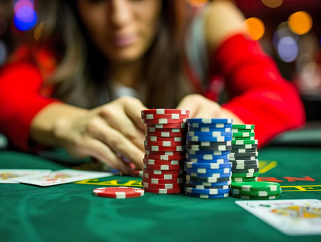 Casinos annual poker face competition where expressions are the battleground and the best bluff winsの素材