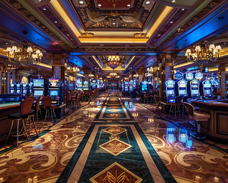 The casino as a setting for bestselling novels where stories of luck strategy and human nature unfoldの素材