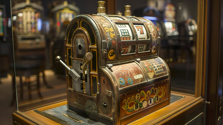 The evolution of the slot machine from mechanical levers to digital interfaces a journey through gaming historyの素材