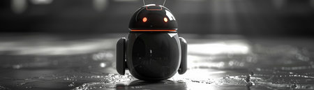 A sleek android assistantの素材