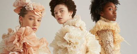 Bakery-inspired fashion collection, textures and tones, wearable confectionsの素材