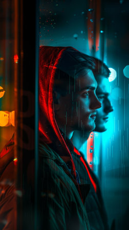 Bisexual individual navigating relationship dynamics, finding balance and understandingの素材