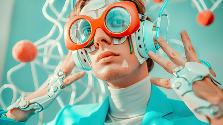 Cybernetic implants for enhanced sensory perception, expanding human capabilities with integrated technologyの素材