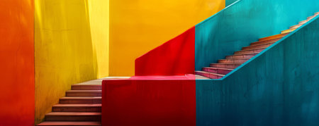 Minimalist pride artwork with clean lines and vibrant hues, Contemporary, High contrast, Digital photographyの素材