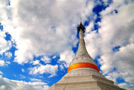 old pagoda on the skyの写真素材