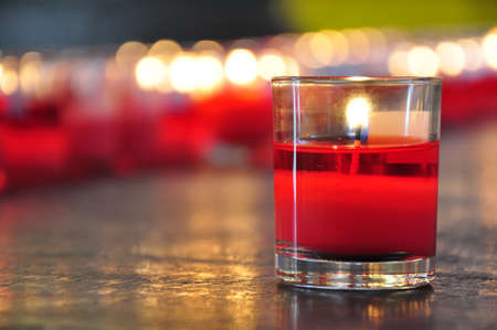 Red Candle of fortuneの写真素材