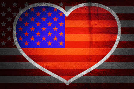 Grunge Textured Of Usa Flag For Usa Independence Dayの写真素材