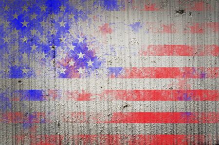 Grunge Textured Of Usa Flag For Usa Independence Dayの写真素材
