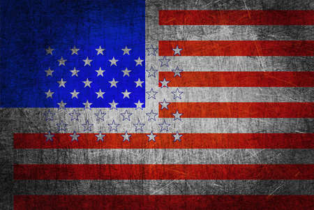 Grunge Textured Of Usa Flag For Usa Independence Dayの写真素材