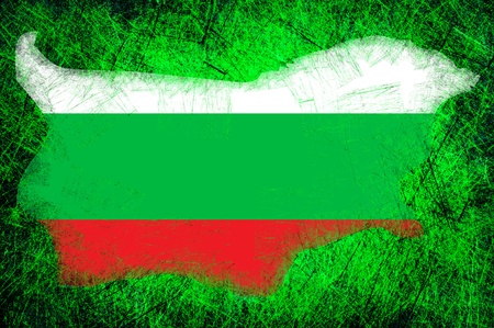 Grunge textured Bulgaria flagの写真素材