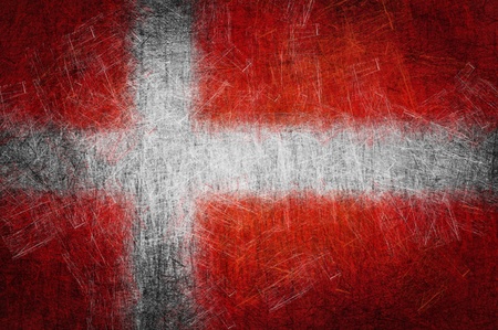 Grunge textured Denmark flagの写真素材