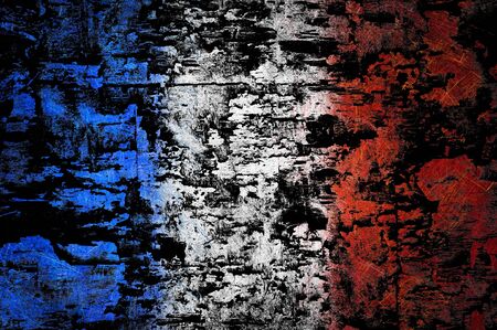 Grunge textured France flagの写真素材