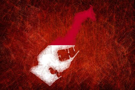 Grunge textured Monaco flagの写真素材