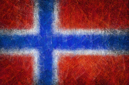 Grunge textured Norway flagの写真素材