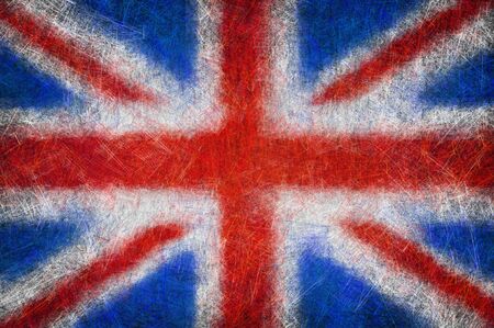 Grunge textured United Kingdom flagの写真素材