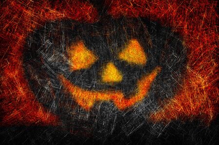 Grunge textured Halloween night backgroundの写真素材