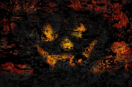Grunge textured Halloween night backgroundの写真素材