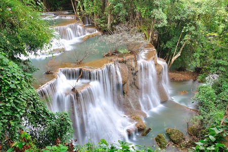 Hui Mea Khamin Waterfall, Kanchanabury, Thailand