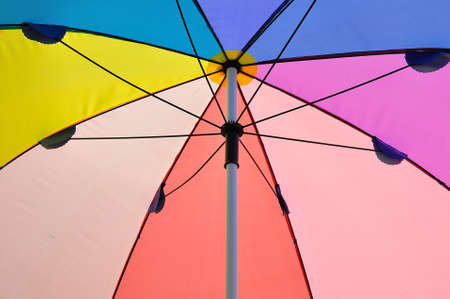 Multicolored umbrellaの写真素材