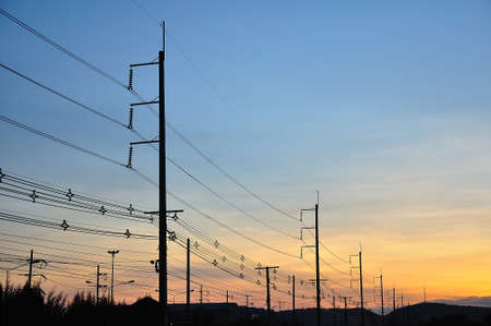 Colorful sky at sunsetの写真素材