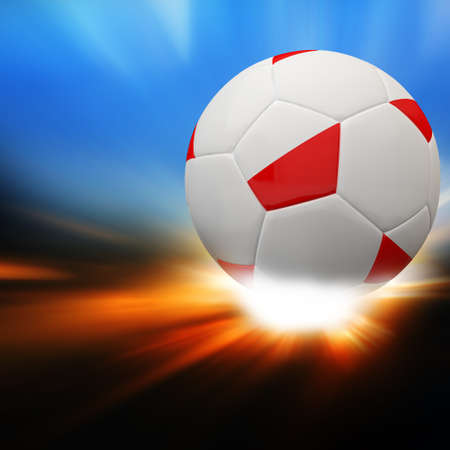 3d footballの写真素材